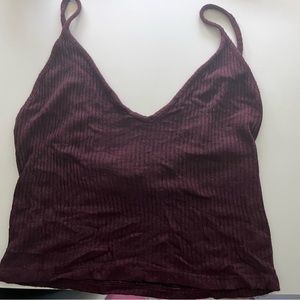 Burgundy Brandy Melville tank top